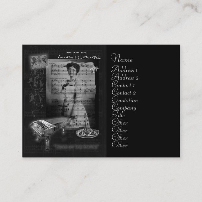 Carte De Visite Prise du thé avec le bout de Clara (Devant)