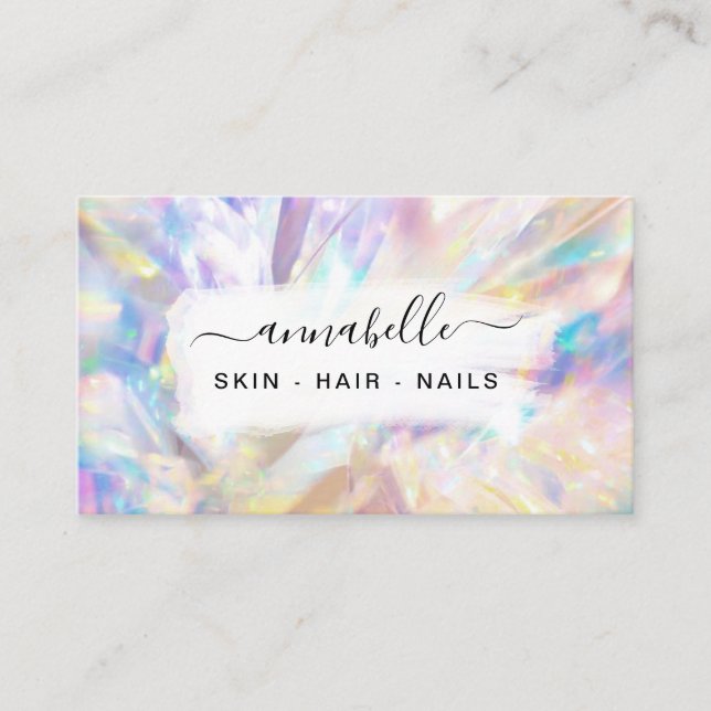 Carte De Visite *~* Prism AP26 OPAL QR cristal arc-en-ciel Etherea (Devant)
