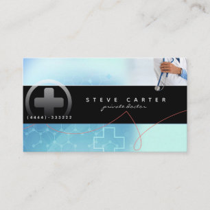 Carte de visite privé de docteur Clinic Medical
