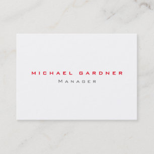 Carte De Visite Privé unique exclusif de rouge gris blanc
