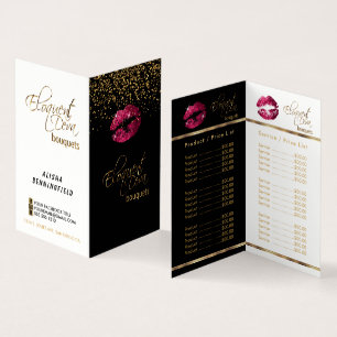Carte De Visite Prix et service personnalisés Hot Pink & Gold Conf