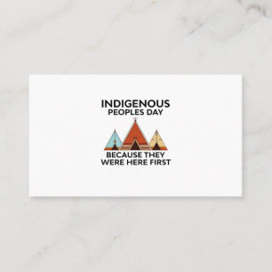 Carte De Visite Prix Indigenous Peoples Day They Were Here First N