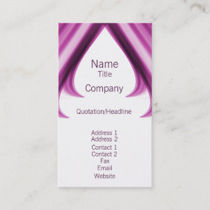 Carte de visite Pro Swirls I, violet