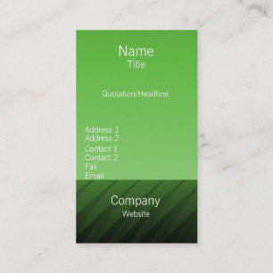 Carte de visite Pro Swirls II, Vert