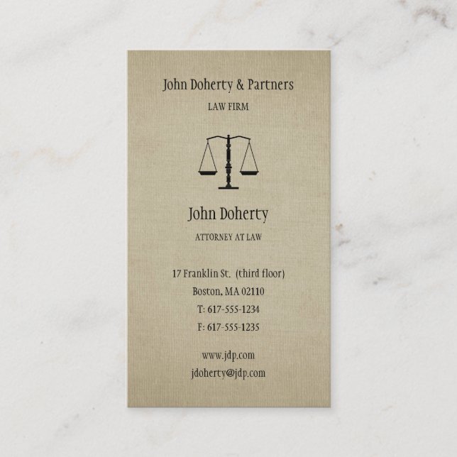 Carte De Visite Procureur | Avocat (Devant)