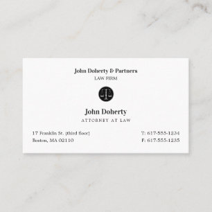 Carte De Visite Procureur   Avocat classique