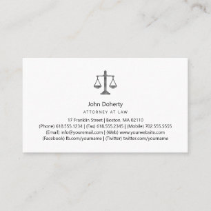 CARTE DE VISITE PROCUREUR DE DROIT