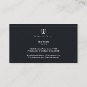 Carte De Visite PROCUREUR DE DROIT Classy élégant