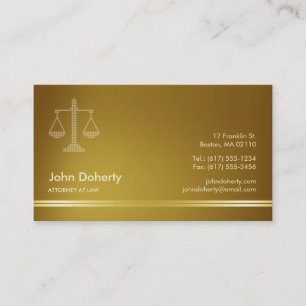 Carte De Visite PROCUREUR DE DROIT   Élégant