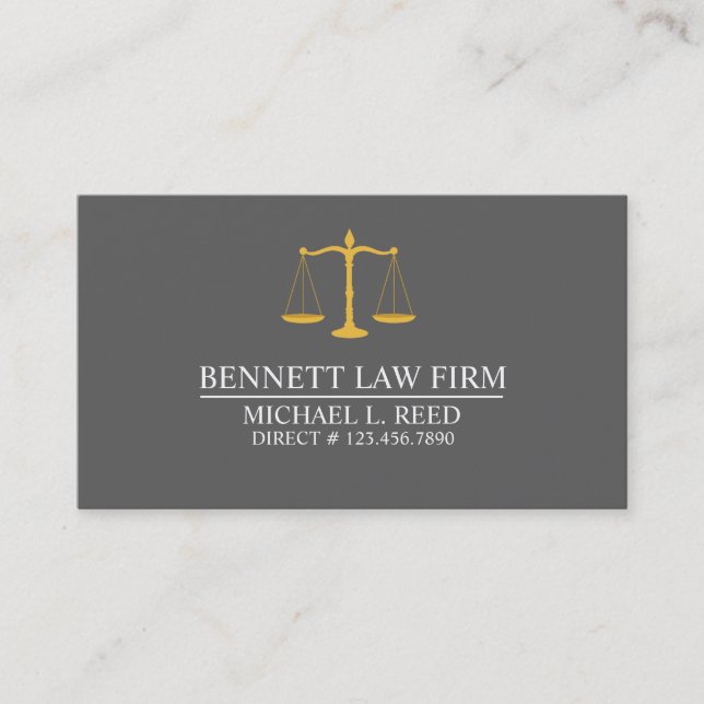 Carte De Visite PROCUREUR Professionnel, ENTREPRISE DE DROIT (Devant)