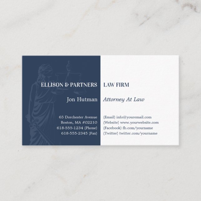 Carte De Visite Procureur | Themis Professionnel (Devant)