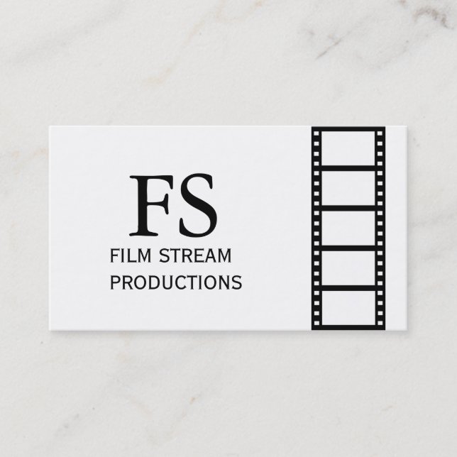 Carte De Visite Producteur de films de réalisateur moderne (Devant)