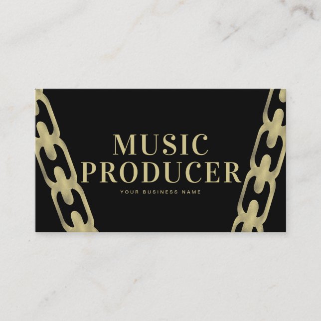 Carte De Visite Producteur de l'industrie musicale de la chaîne en (Devant)