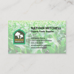 Carte De Visite Produire le logo de la grange Champ de maïs