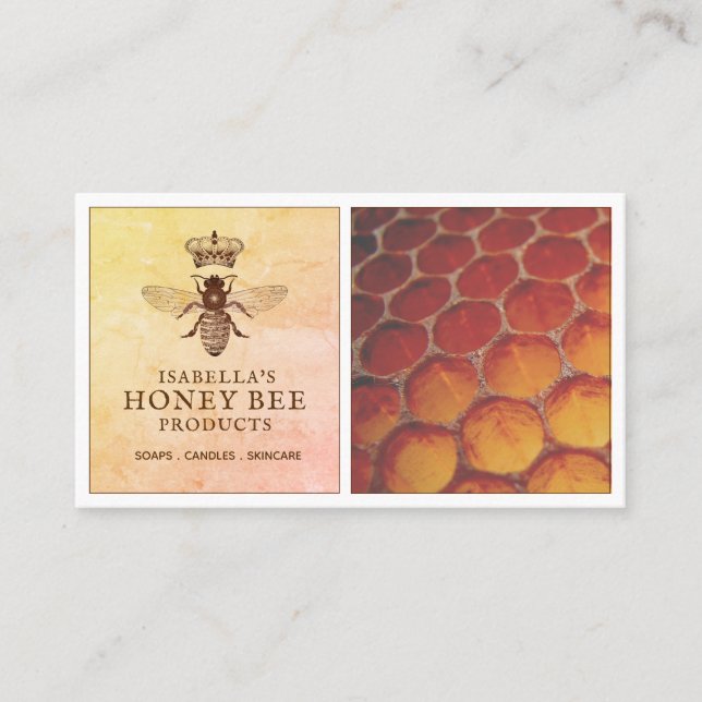 Carte De Visite Produits d'abeilles miel (Devant)