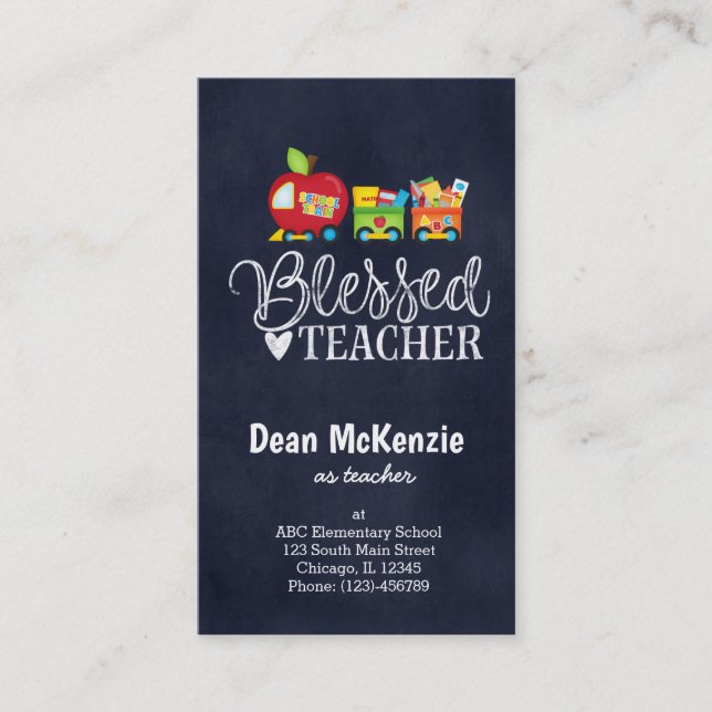 Carte De Visite Professeur béni (Devant)