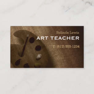 Carte De Visite Professeur d'art   Sepia