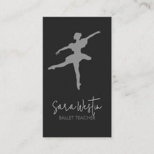 Carte De Visite Professeur de ballet Danse