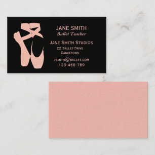 Carte De Visite Professeur de ballet danse professeur de danse stu