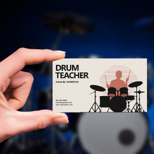 Carte De Visite Professeur de Batterie