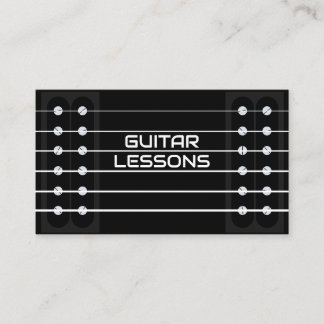 Carte De Visite Professeur de cours de guitare Musique Guitariste 