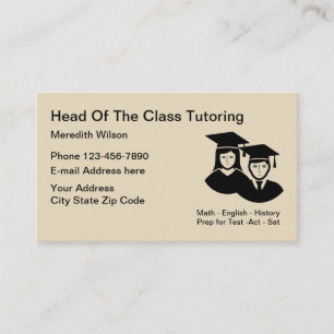 Carte De Visite Professeur de cours particuliers d'école