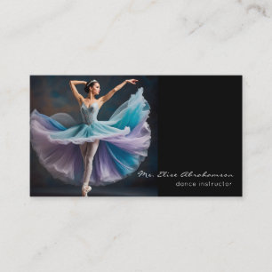 Carte De Visite Professeur de Danse Ballet Danseuse Professeure