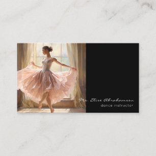 Carte De Visite Professeur de Danse Ballet Danseuse Professeure