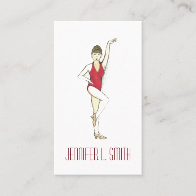 Carte De Visite Professeur de danse danseuse professionnelle Choré (Devant)