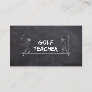 Carte De Visite Professeur de golf Coach Leçons Instructeur Instru
