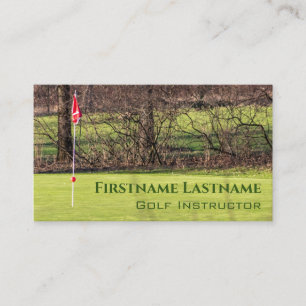 Carte De Visite Professeur de Golf  Court de Golf un trou en un Sp