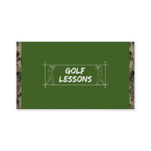Professeur de golf moniteur instructeur camouflage