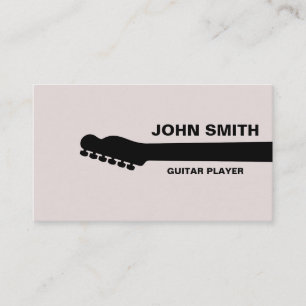 Carte De Visite Professeur de Guitare Musical Musicien Personnalis