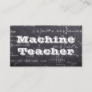 Carte De Visite Professeur de machine