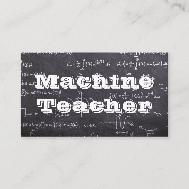 Carte De Visite Professeur de machine (Devant)