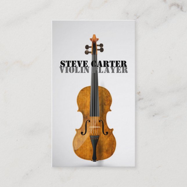 Carte De Visite Professeur de maître de concert d'artiste de (Devant)