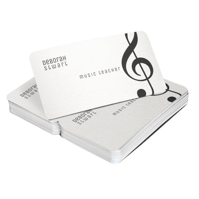 Carte De Visite Professeur de musique (music teacher)