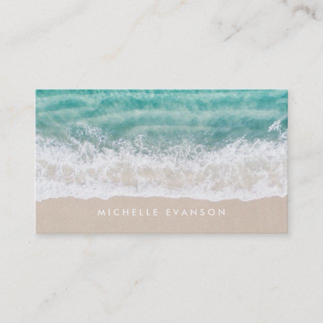 Carte De Visite Professeur de natation Surf professionnel Beach Wa (Devant)