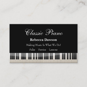 Carte De Visite Professeur de piano
