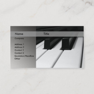 Carte De Visite Professeur de piano