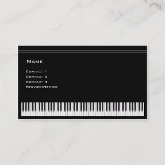 Carte De Visite Professeur de piano