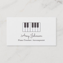 Professeur de piano minimaliste moderne de musique