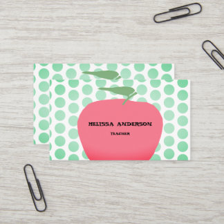 Carte De Visite professeur de pomme