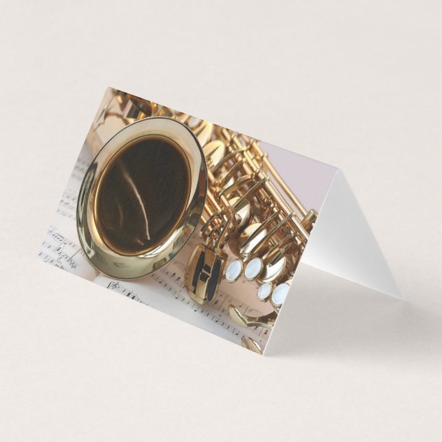 Carte De Visite Professeur de saxophone (Devant)