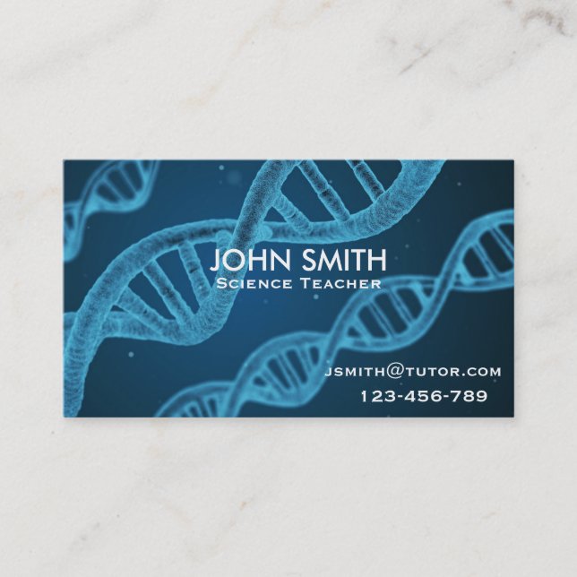 Carte De Visite Professeur de sciences, professeur de sciences et  (Devant)