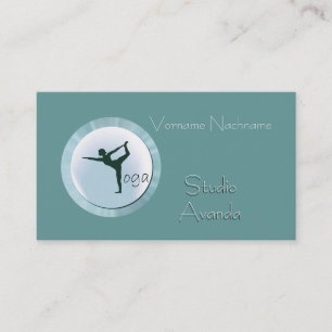 Carte De Visite Professeur de studio de yoga