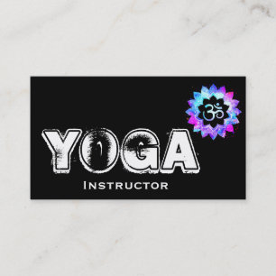 Carte De Visite *~* Professeur de Yoga Chargé d'enseignement Lotus