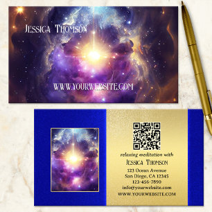 Carte De Visite Professeur de Yoga de Méditation Spirituelle