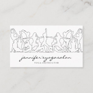 Carte De Visite Professeur de yoga namaste fitness danse