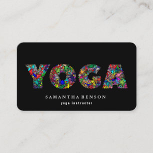 Carte De Visite Professeur de yoga personnalisé moderne